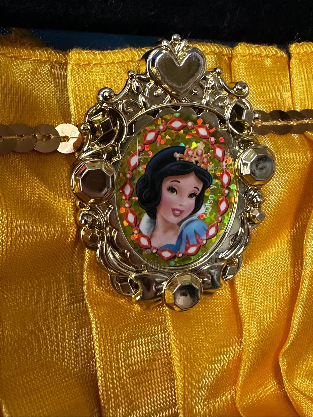 Classic Snow White Yellow & Blue Kids Costume Dress Girls Size 4-6 ***Like New